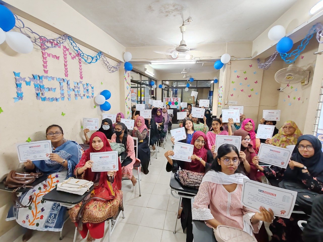Spoken certificate giving ceremony 